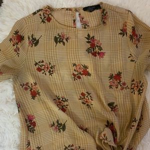 Yellow Floral Blouse